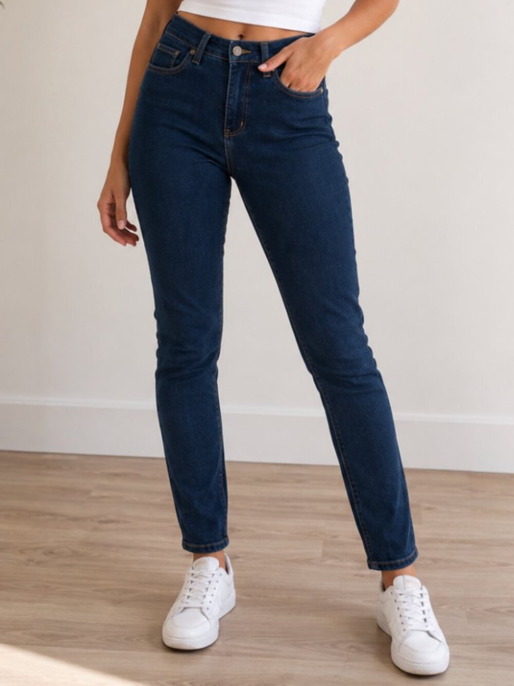 DU/ER Performance Stretch Blue Jeans | Women’s 28x28 | Dark Wash
